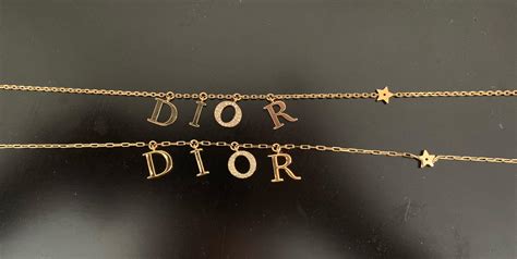 dior fake necklace|dior letter necklace dupe.